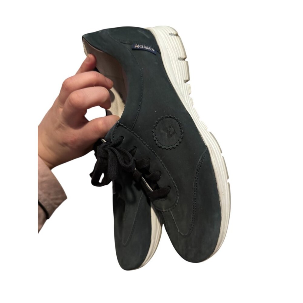Mephisto Blue Leather Sneakers Women’s 7.5 - Picture 5 of 8
